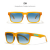 Square street trend sunglasses suitable for men and women, European style