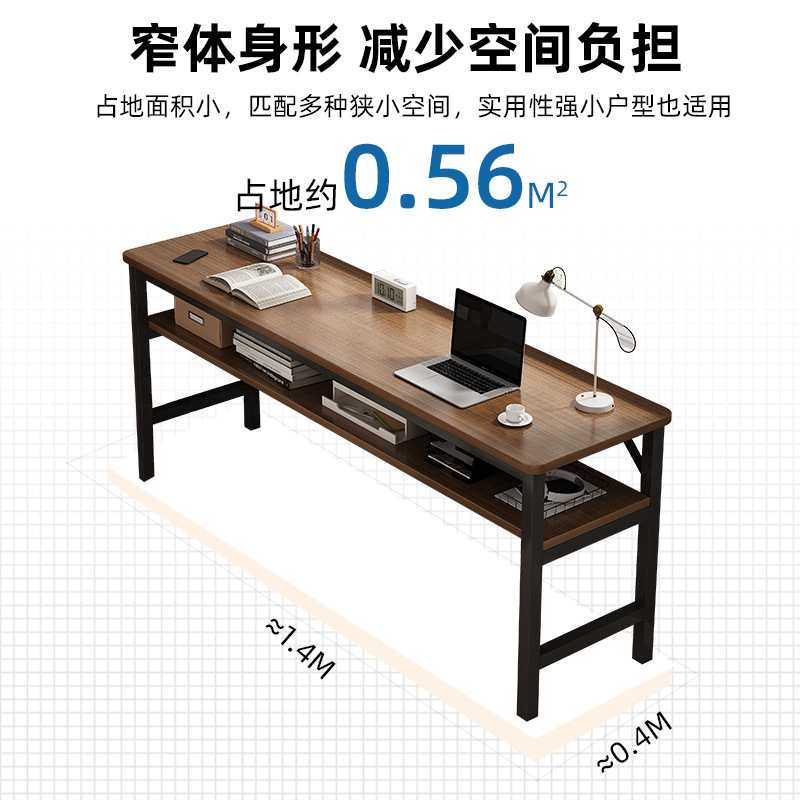 Escritorio simple estrecha mesa larga casa doble trabajo escritorio estudio alquiler casa pared escritorio de la computadora