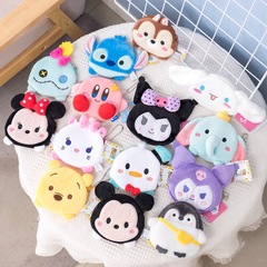 Cute cartoon plush coin purse portable coin bag Japanese sundries small bag key pendant headphone storage bag