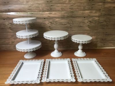 De estilo europeo de la boda mesa de postre soporte de exhibición de hierro de múltiples capas creativo pastel de cumpleaños estante de tres capas de pastelería soporte image 12