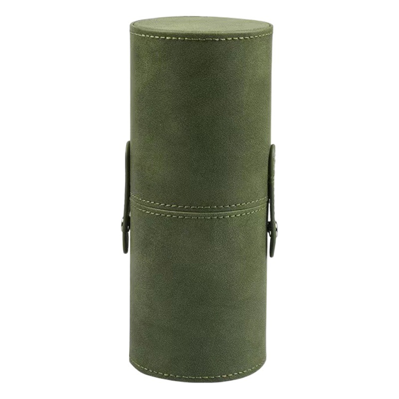 Pincel de maquillaje cubo PU cuero verde nube verde rosa cielo cepillo cubo portátil multifuncional cepillo de maquillaje Cubo de almacenamiento al por mayor