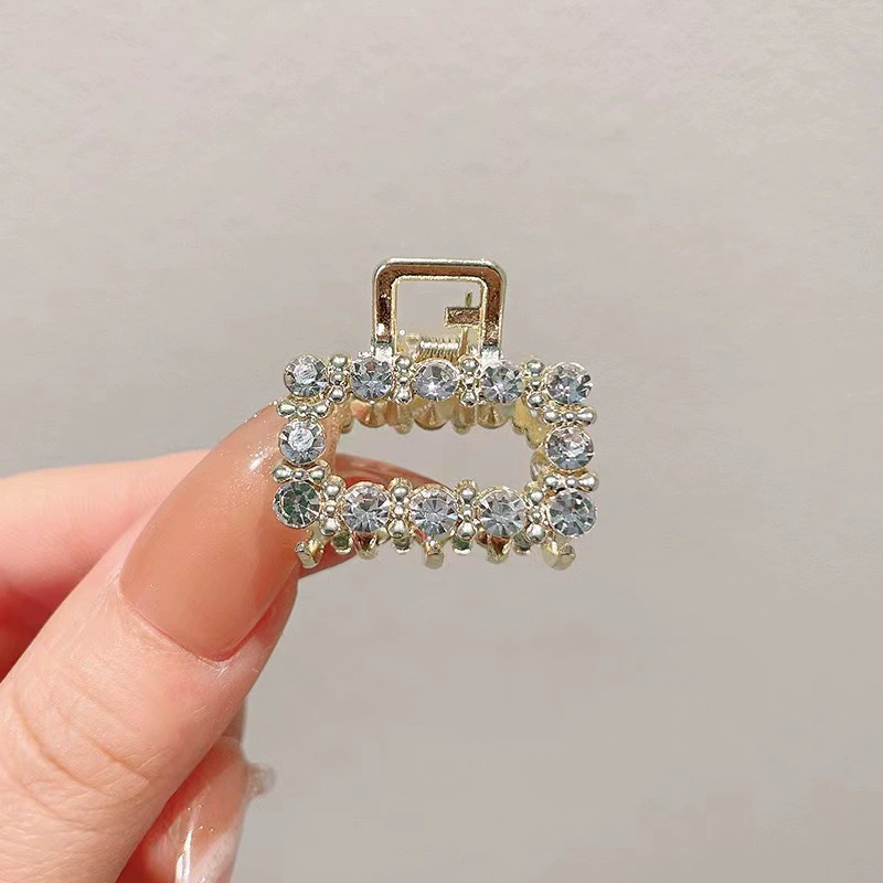 Маленькая заколка из жемчуга, изящные заколки, клешня, челка, аксессуар для волос, интернет-звезда