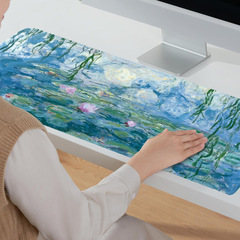 Garden Landscape Large Mouse Pad Computer Desk Mat Gaming Pad Anti-Slip Edge Lock Thick Study Desk Mat Internet Cafe E-sports Mat