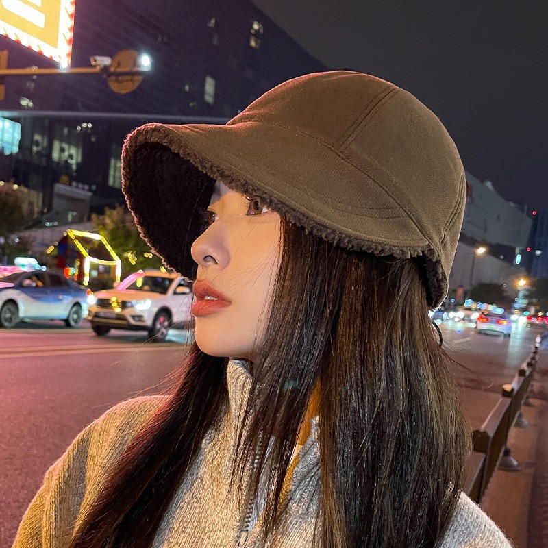 여성 겨울 뽀글이 안감 버킷햇 방한 데일리 벙거지 모자