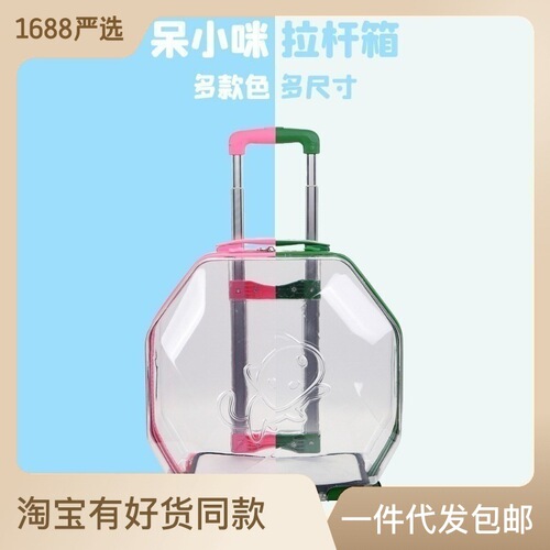 [Strictly Selected Cat Bags] Panoramic Transparent Pet Trolley Case, Cross-Border Cat Suitcase Dropshipping, Dog Airline Case