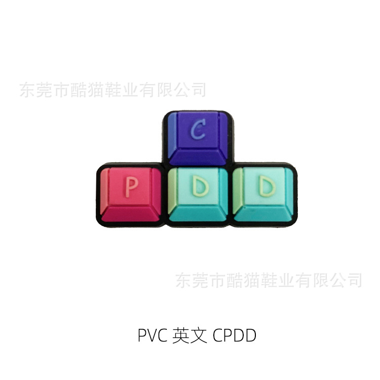 Nuevo agujero zapatos decorativos hebilla accesorios agujero zapatos flor zapato hebilla PVC dibujos animados jardín zapatos superior accesorios inglés