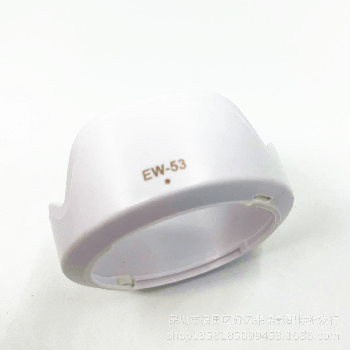 EW-53白色遮光罩EF-M15-45mm镜头EOSM50M10M5M6M3微单49m