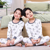 Children's cotton thermal underwear, set, pijama suitable for men and women, demi-season down jacket