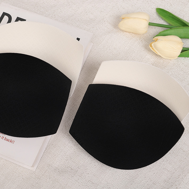 Rongchuang accesorios nylon tela de ocho agujeros invisibles sujetadores ropa interior inserción trajes de baño yoga tela de ocho agujeros algodón pecho al por mayor