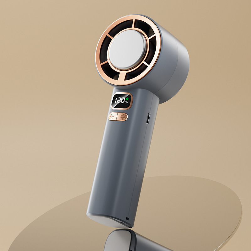 2025 新 120 ギア高速ハンドヘルドファン USB 充電タービン半導体屋外氷冷却小型ファン|undefined