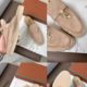 [Channel Top Plate] Spring and Summer Genuine Leather LP Baotou Slippers Flat Half Slip-on Casual Soft Slip-on Lazy Shoes