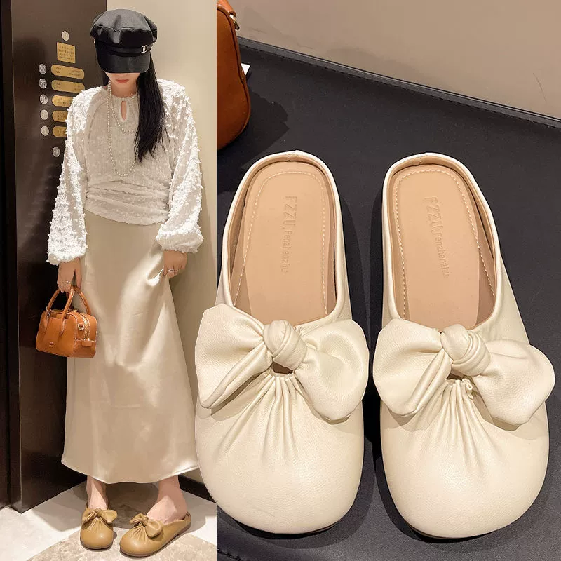 Стильные босоножки с бантом и женские летние туфли-лодочки, новые, нескользящие, высококачественные, удобные для работы и отдыха.