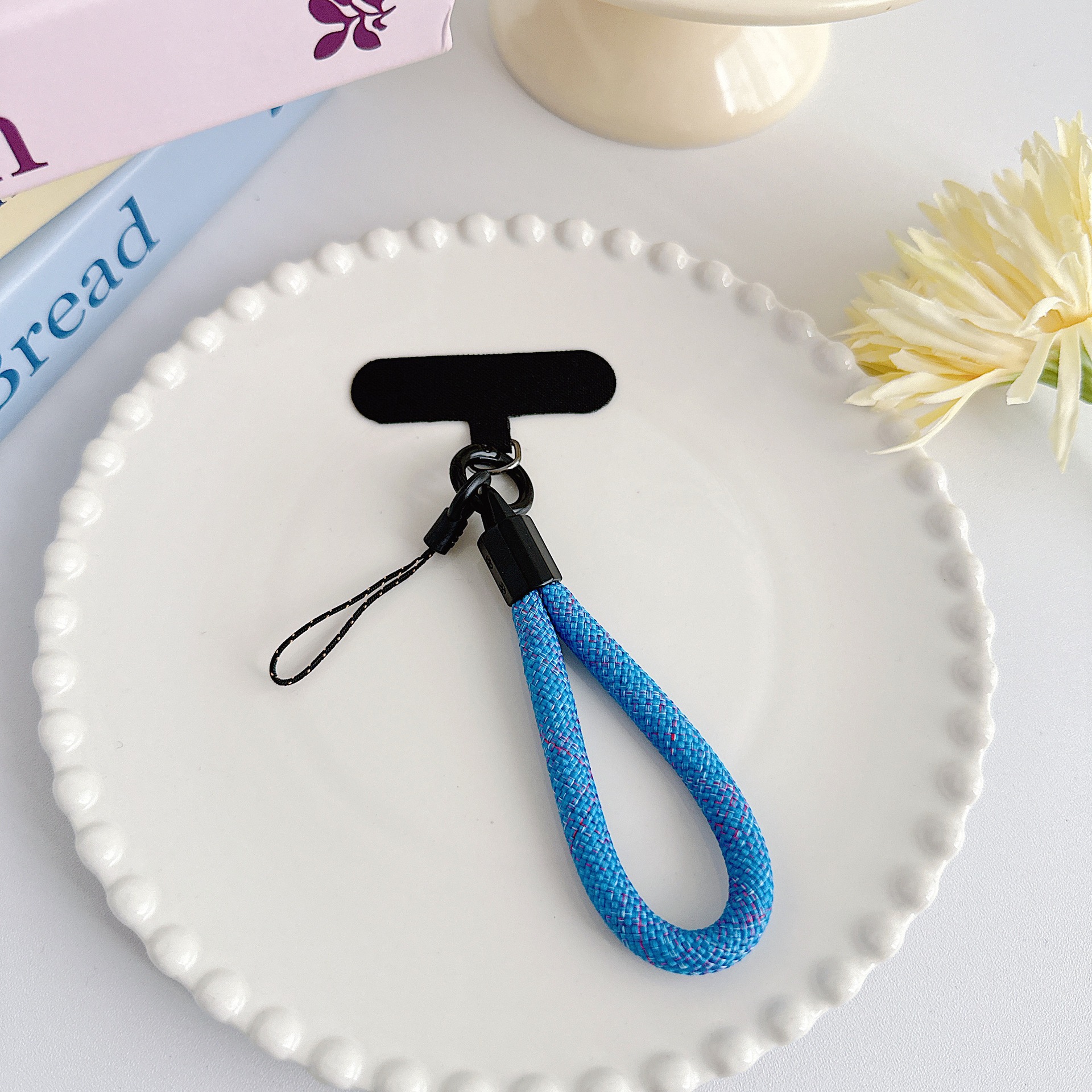 Teléfono móvil de nylon tejido corto con clip multifuncional bolso portátil colgante accesorios colgante universal