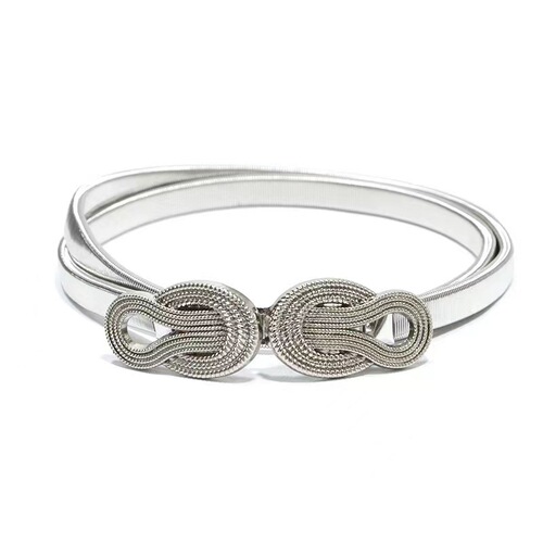 European and American fashion metal elastic elastic belt spring waist with accessories waist chain gold decorative skirt waist chain