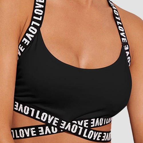 Cross-border fitness beauty back weaving technology fashionable breathable sports bra underwear high-intensity exercise yoga wear