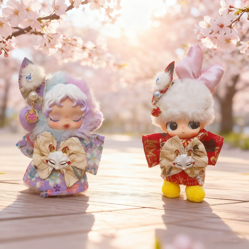 Капля 17 см лаборатория лавбю первая генерация blind box Хикаруһа и другие плюшевые куклы детская одежда сидящий праздник Гази сестра кимоно