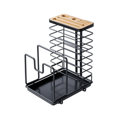 Wholesale Nachuan Japanese knife holder iron knife anvil holder knife plate holder pot lid holder knife cutting board kitchen storage rack