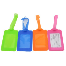 厂家定制各种颜色PVC行李标牌 透明塑料行李牌 电压软胶行李牌