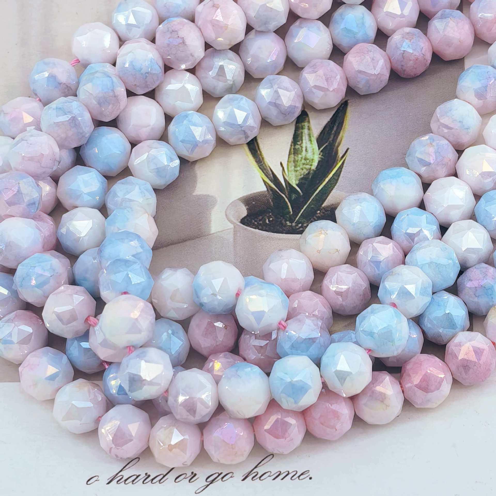 Bola de flores de 8mm Jingjing K9 cuentas sueltas de cristal 64 superficies cortadas con cuentas Accesorios de joyería hechos a mano de bricolaje Pulsera Collar lote suelto image 95
