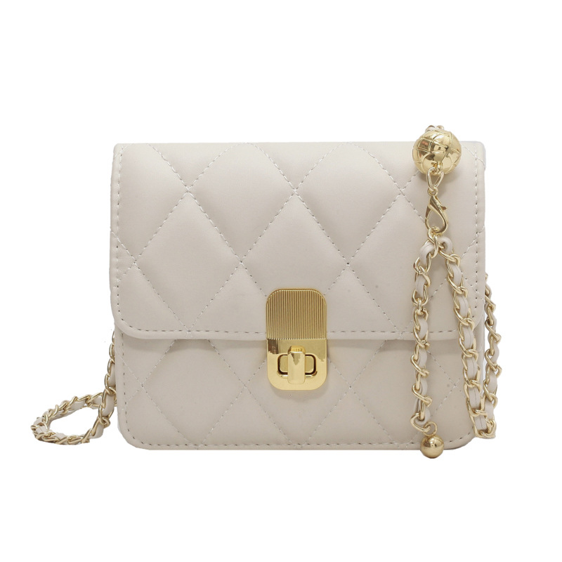 Sentido diario mini bolso para mujeres 2026 primavera y verano nuevo bolso cuadrado de cadena de diamante de moda versátil mochila de hombro