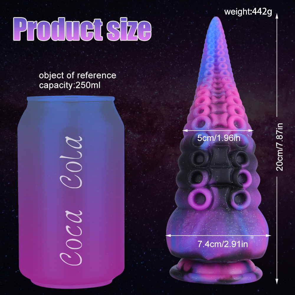 Silicona líquida color mezclado pulpo anal plug anal suave unisex de forma especial expansor anal dildo pene