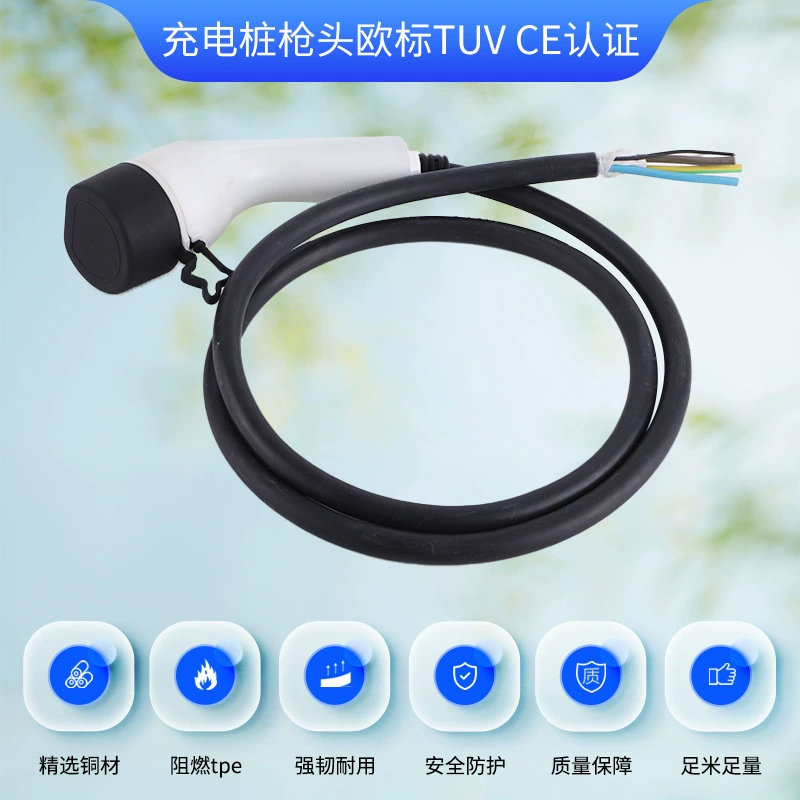 Специальное Предложение Аксессуары для зарядки сваи Электрический автомобильный зарядный пистолет бытовой портативный разрядный пистолет Европейский стандарт 16A32A зарядный пистолет