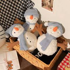 国境を越えてかわいいサミ雪だるまぬいぐるみの柔らかい人形の小さな抱き枕の家の装飾品クリスマスプレゼント
