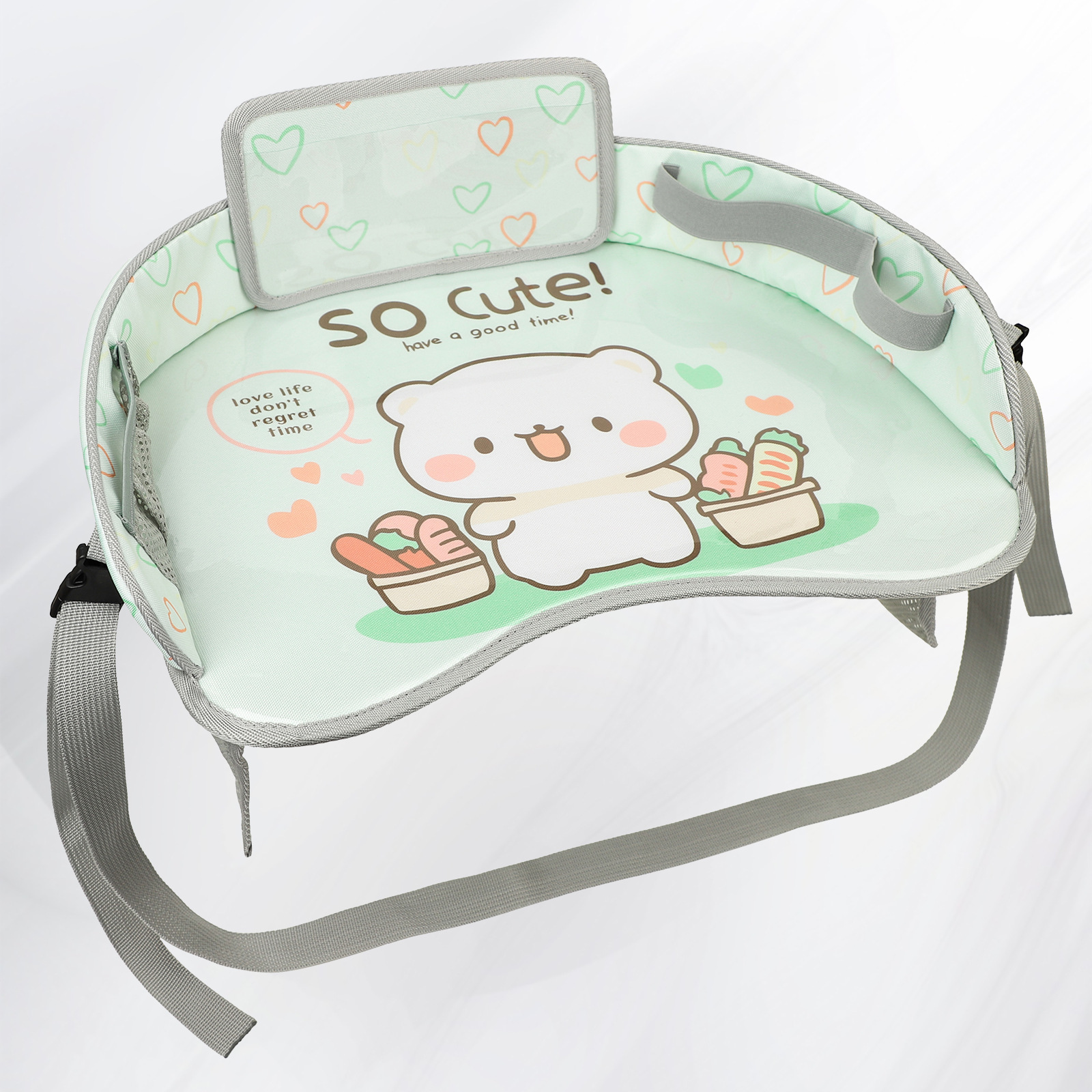 Yinxiu viaje infantil transfronterizo tablero de dibujo coche cochecito silla de comedor plegable tablero de almacenamiento juguetes para bebés image 11