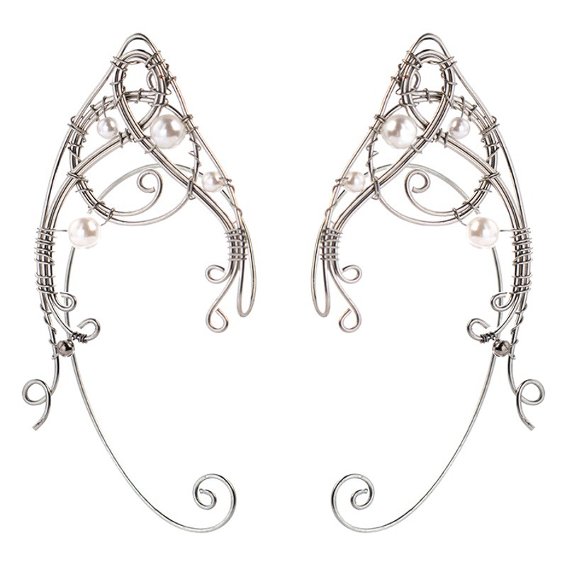 Elf Ear hanger Diseño de moda europea y americana elfo oreja adelgazar pequeño clip de oreja colgante de oreja hecho a mano sin pendientes perforados para mujeres