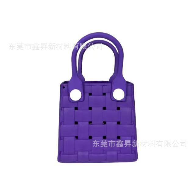 21*12.5*32CM; 보라색; 비치백