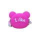 Letter bear head Children's coin purse 2023 new silicone bag mini messenger bag shoulder bag cute super cute fashion