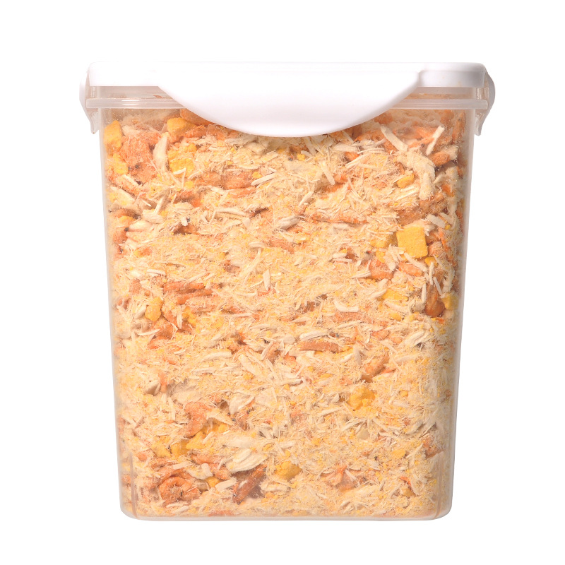 Freeze-Dried Meat Floss for Cats, Krill, Chicken, Egg Yolk, Nutritious High-Quality Protein, Pet Grooming Companion Snack for Dogs
