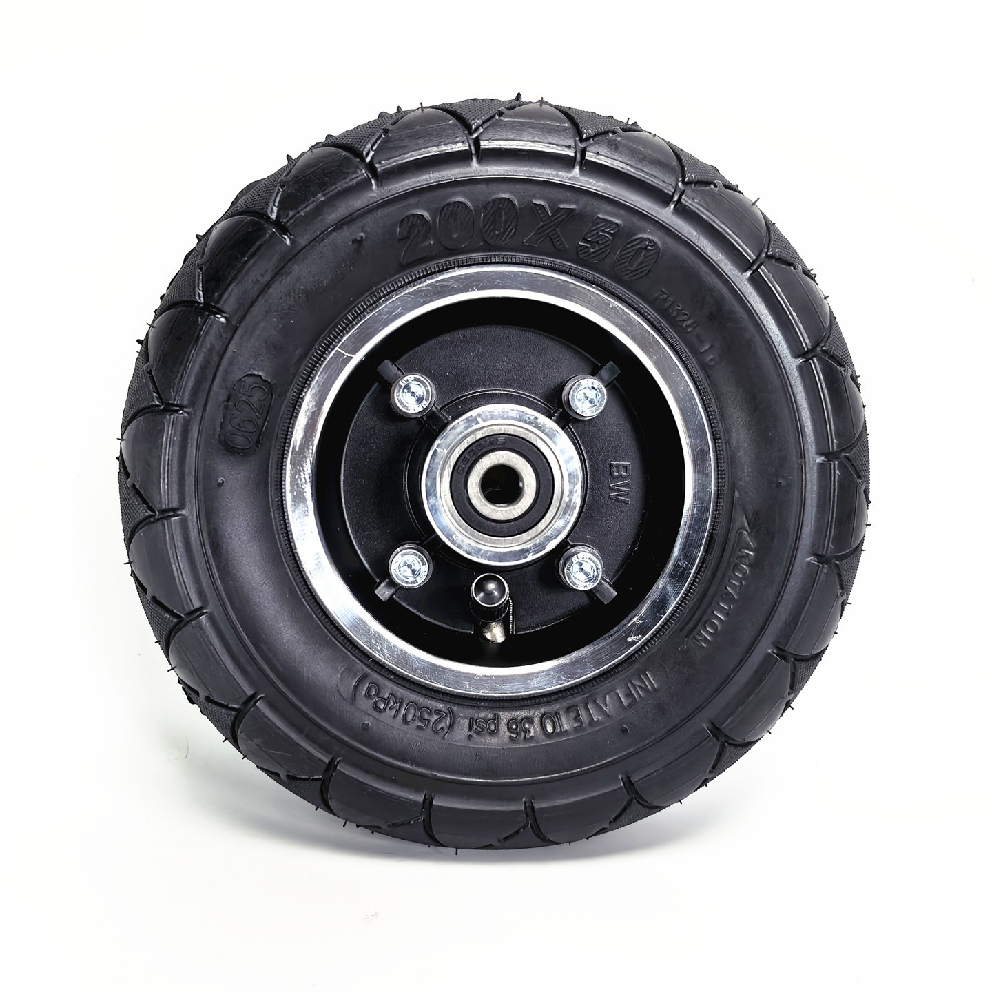 8inch Haogebeizhenhubang electric wheelchair front small wheel assembly 200x50 inflatable inner and outer tire complete wheel