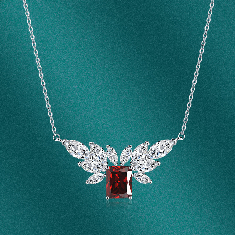 Fashion Geometric Copper Inlay Zircon Pendant Necklace 1 Piece