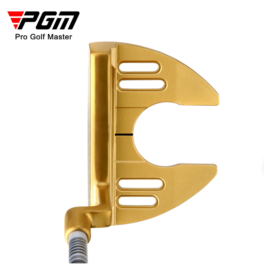 Gậy đánh golf PGM dạng putter đầu sừng bò, thân inox không mối nối, tay cầm PU lớn, dài 34 inch — TUG023 Vàng, TUG023 màu xanh lam