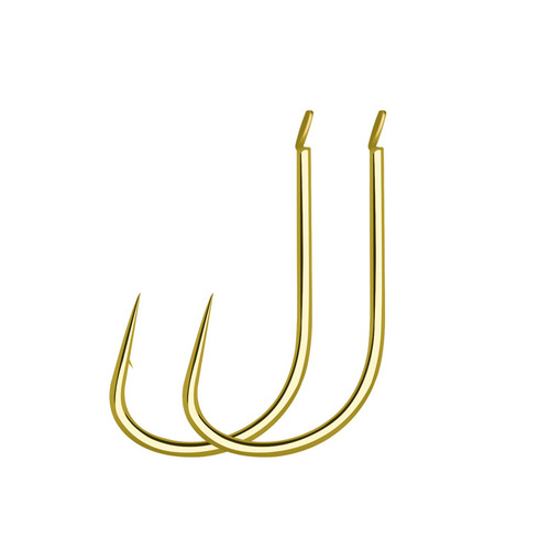 Lakeside Haixi gold fish hook, short handle with barbed thin strips, platform fishing hook for crucian carp and carp, white strips and tipped mouth fishing hook