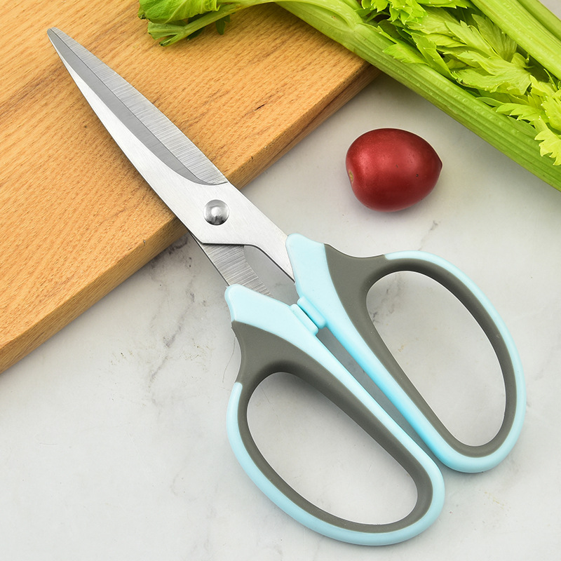 New household stainless steel food scissors can cut barbecue seafood open fish belly scissors kitchen chicken bone scissors