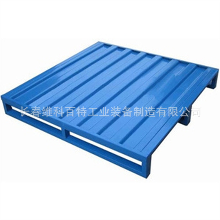 维科百特 两向进叉川字满铺 工厂钢托盘 抗压耐腐蚀