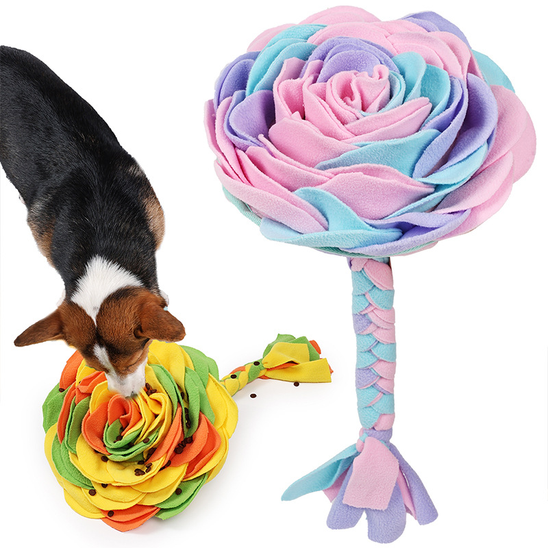 Pet Toy Dog Sniffing Mat Automatic Food Hiding Teeth Grinding Stress Relief Anti Choking New Style Suitable For All Seasons_voghion.com