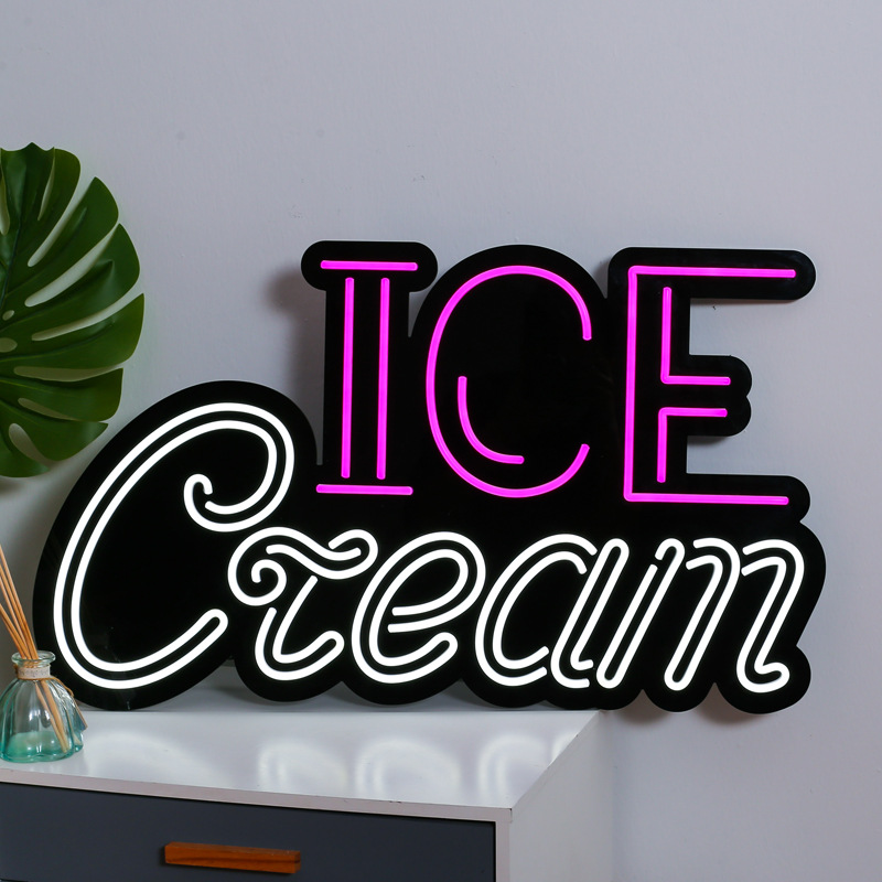 工厂批发柔性霓虹灯条 柔性led灯条字图案店铺装饰