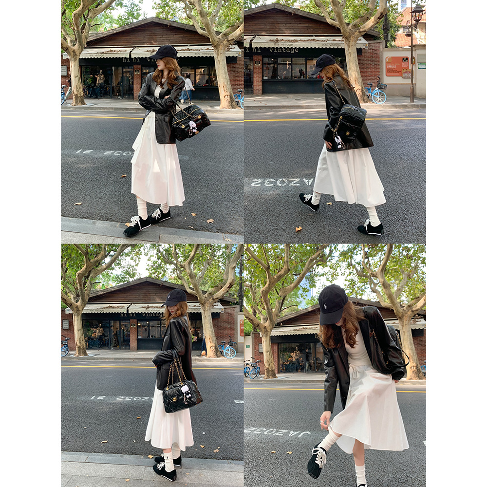 Versión de cuero de vaca de la uva de la misma cabeza retrógrada de perla zapatos de arco de zapatos deportivos casuales zapatos de entrenamiento de la mujer Gump zapatos