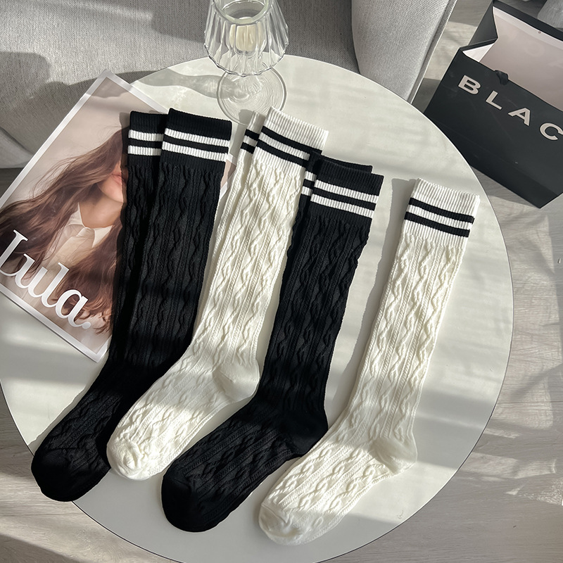 White summer thin cute Japanese socks for students