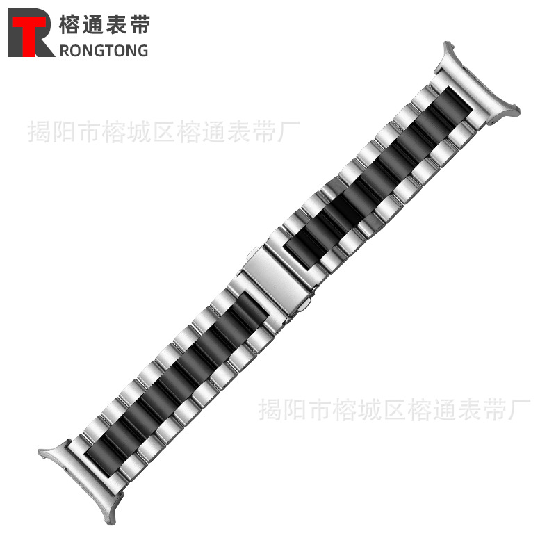 Para Galaxy watch Ultra/7/6/5 banda de acero 40/42/43/44/45/46/47 cuentas sólidas