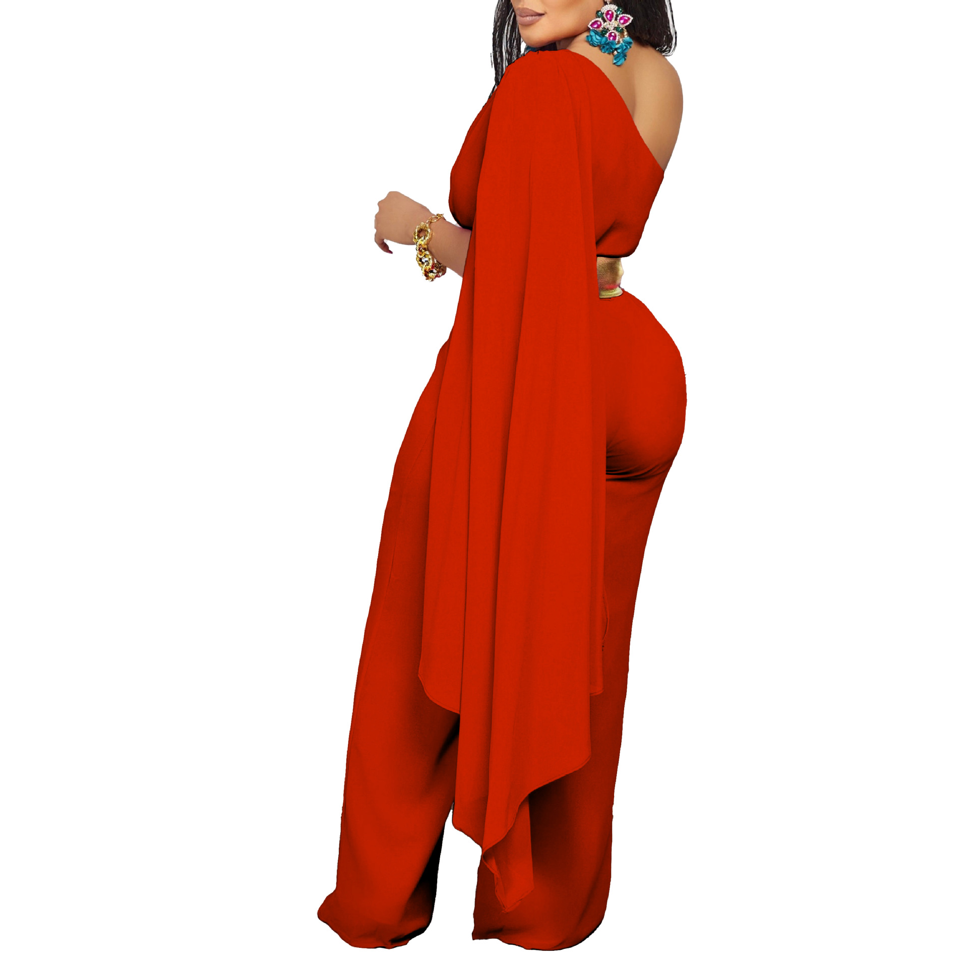 595g Weight Asymmetrical Sleeve Sleeve Length Full Length Pants Length Spandex, Polyester Fabric Type High Waist Waist Line Jumpsuits Pants Type Stretchy Elasticity Bodysuits Tops Type Holiday, Cocktail Party Occasion Slim Fit Type Solid Color Pattern Summer, Spring Season Women's Gender Sexy, Streetwear Style Women's Holiday Cocktail Party Bodysuits Sexy Streetwear Solid Color Full Length Jumpsuits 53