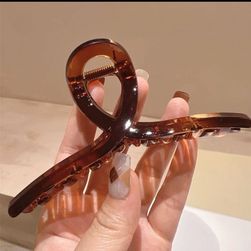 Satín de alta sensación, arco negro grande, clip de tiburón, toque de cabeza, clip de nube, clip de agarre, clip de cabello, tarjeta de cabello de mujer