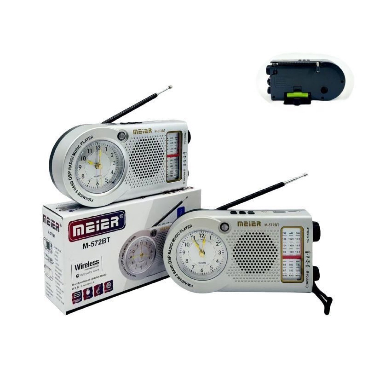 Transfronterizo nuevo altavoz Bluetooth multifuncional de radio de banda completa retro mini portable USB flash