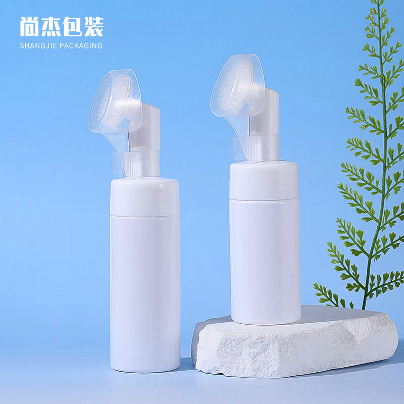 定制100ml 150ml洗面奶泡沫瓶 便携式硅胶刷头泡沫瓶 洁面慕斯瓶