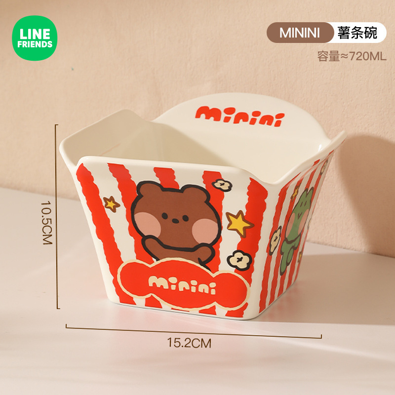 卸売本物のクレヨンしんちゃんクリエイティブセラミックフライドポテトボウル漫画かわいいサラダボウル大型高価値インスタントラーメンボウル|undefined