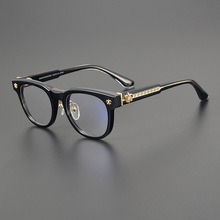 日本复古男潮高度数框近视板材厚边眼镜架CH8199可配防蓝光变色女