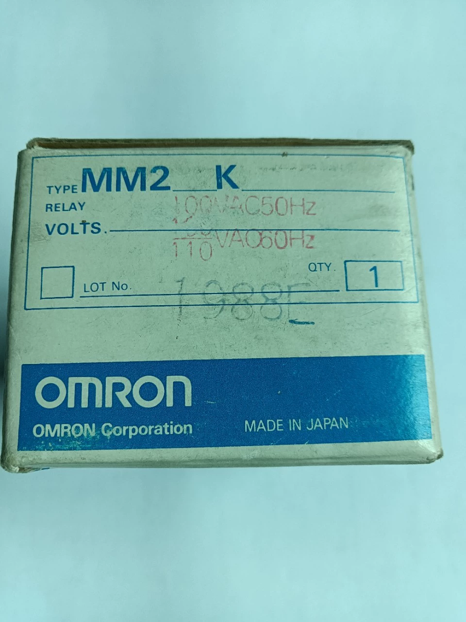 Совершенно новая Оригинальная катушка Omron mm2g 100V